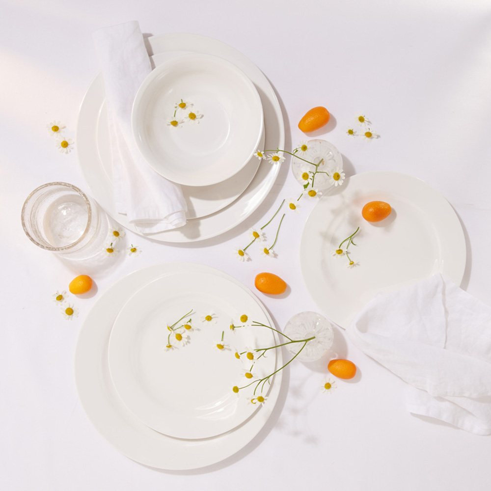 TP Round Melamine White 18 Piece Dinner Set Image 4