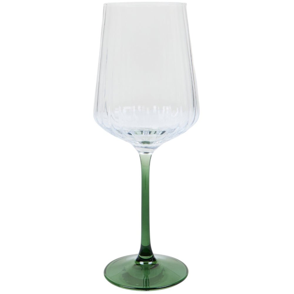 Spray Ombre Wine Glass Emerald Image 1