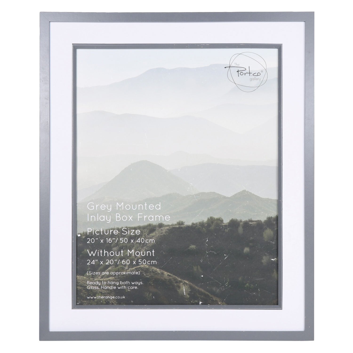 The Port Co Gallery Grey Frame Mounted 20 x 16 inch Image