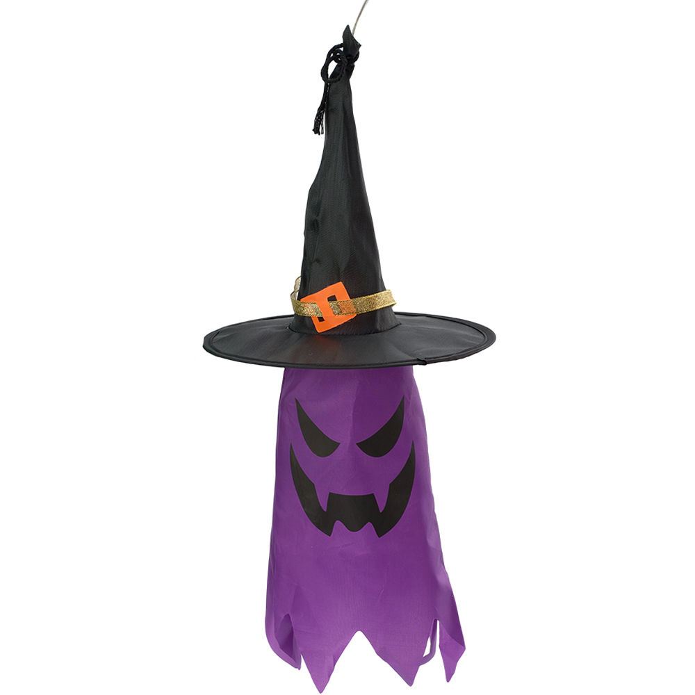 Living and Home LED Ghost Witch Hats Halloween Ornament 40cm 5 Pack Image 5