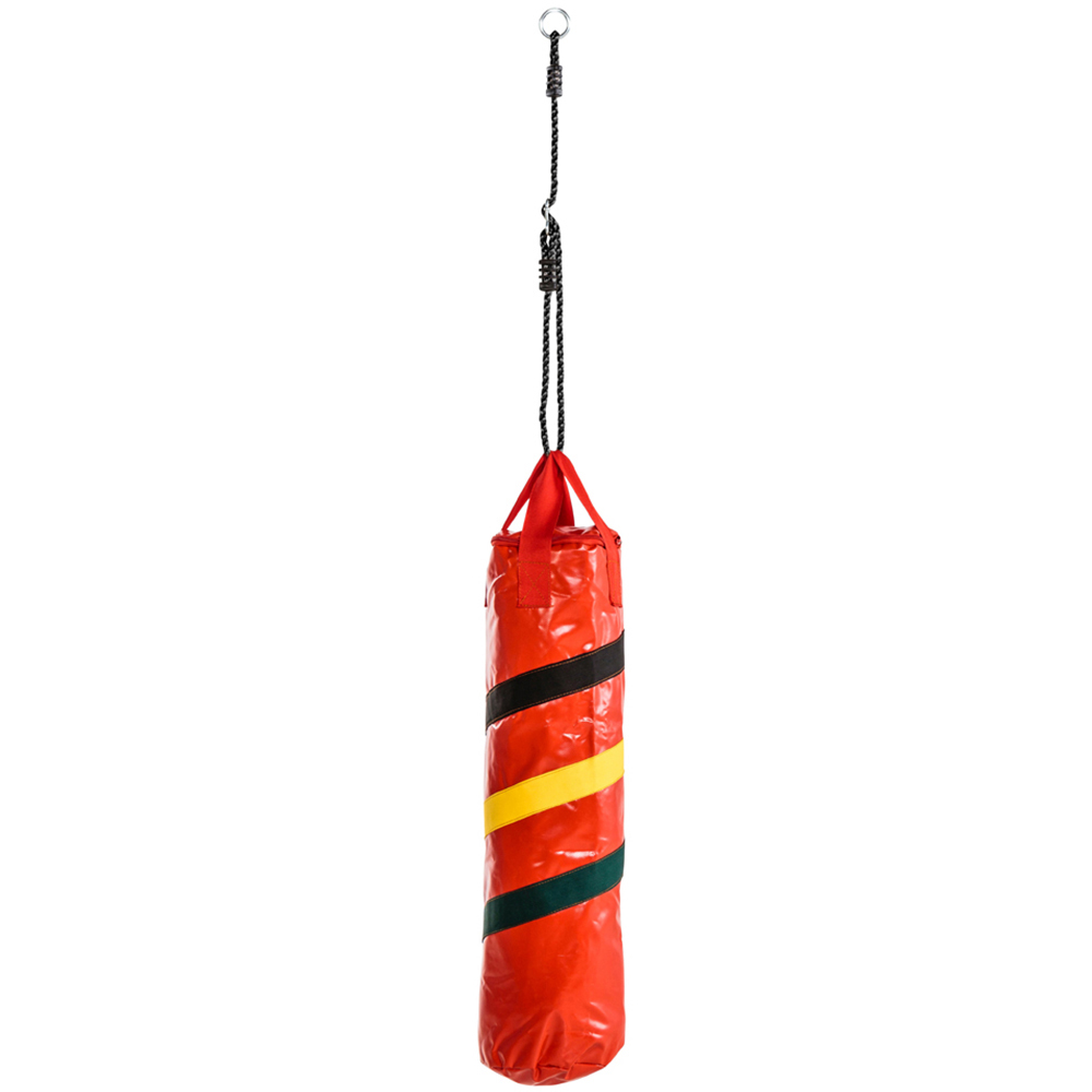 Soulet Galdar Kids Wooden Double Swing Set with Gym Rings and Boxing Punch bag Image 6