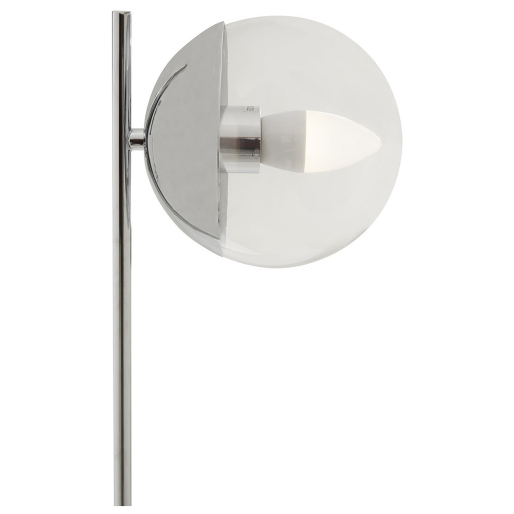 Miroir De Table Avec Loupe - Chromé, Double Face (normal/grossissant), Inclinable, Idéal Maquillage Et Rasage
