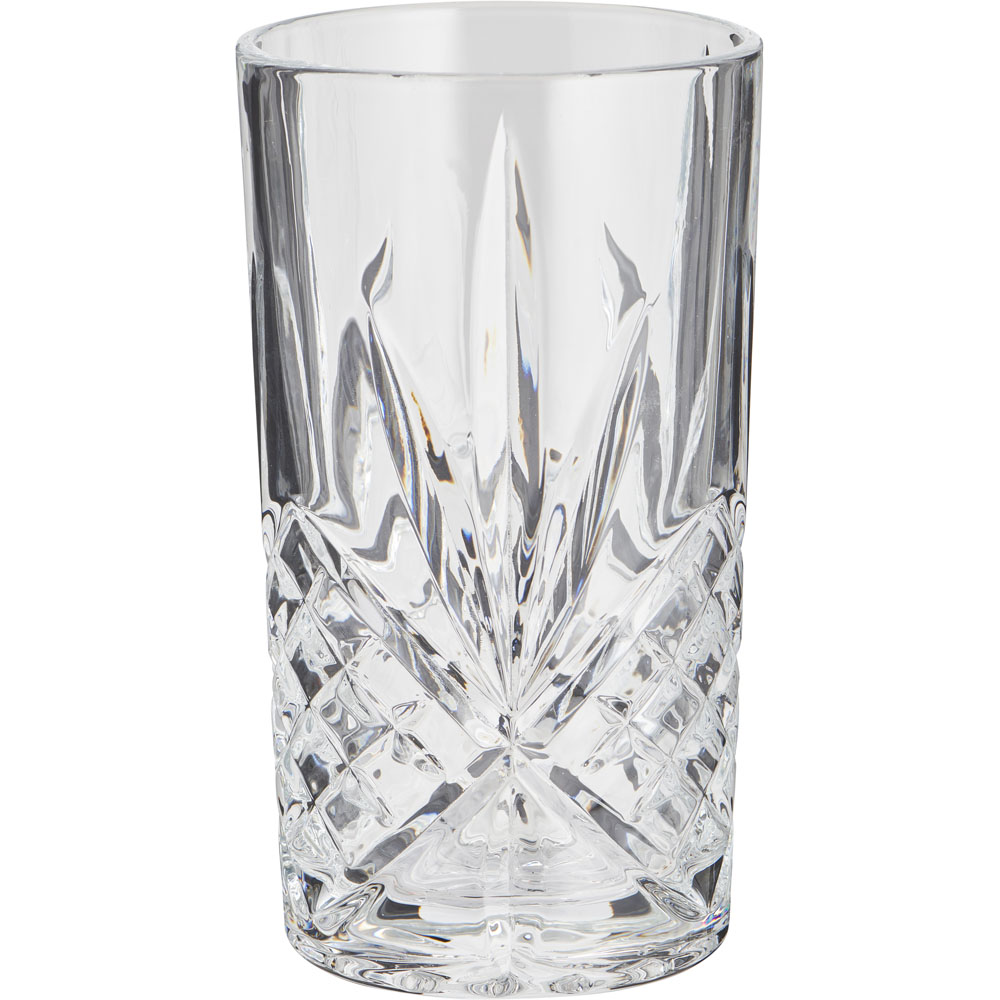 Wilko Luxe Cut Glass Hiball Image 1