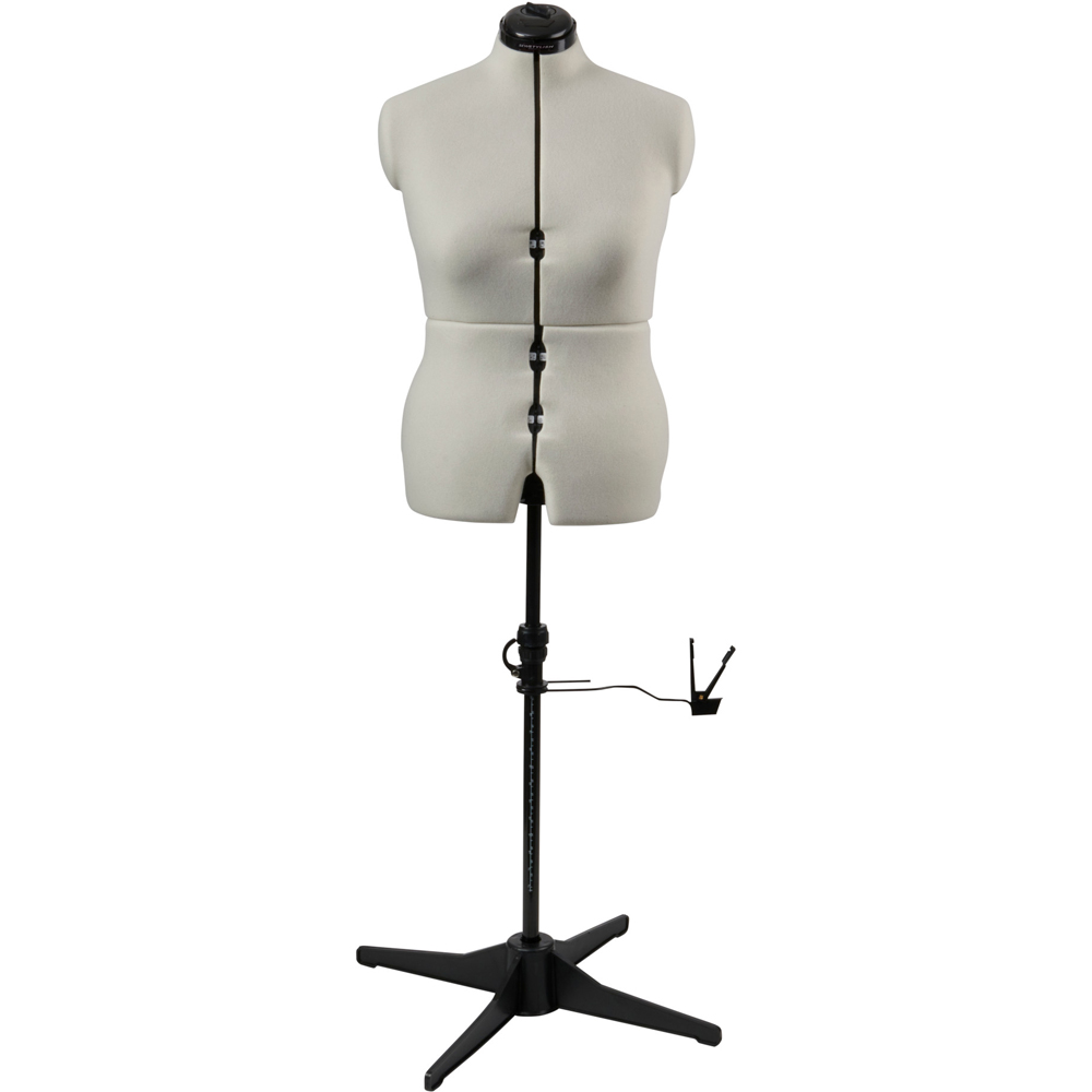 Sewing Online 023817-CREAM Cream Adjustable 8-Part Dressmakers Dummy with Hem Marker Medium Image 2