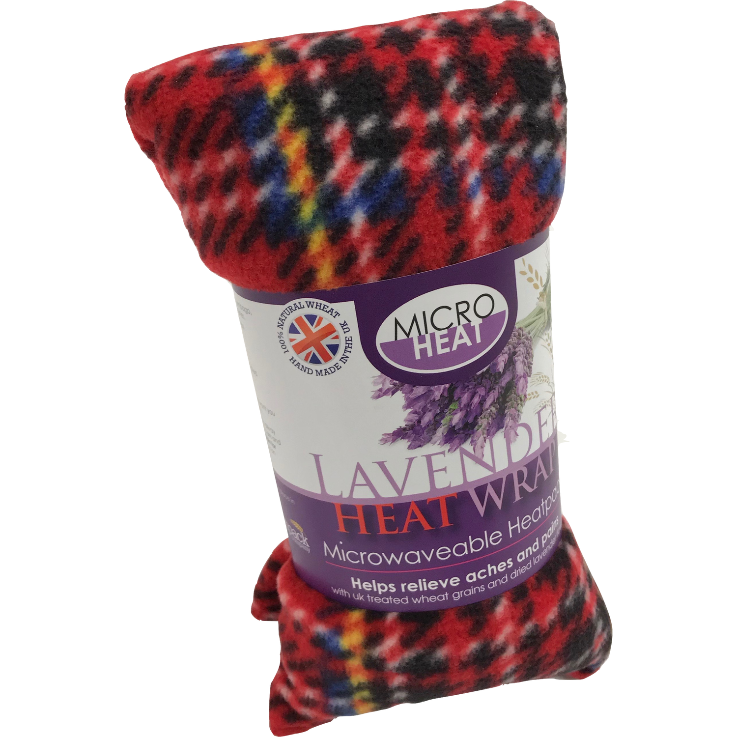 Microheat Fleece Checkered Wheat Heatpack - Multicolour Image 1