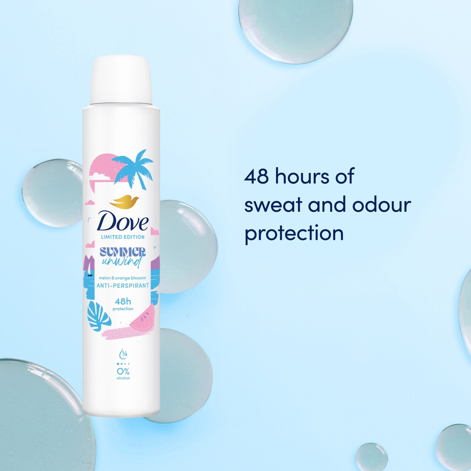 Dove Women Summer Unwind Anti Perspirant 200ml Image 3