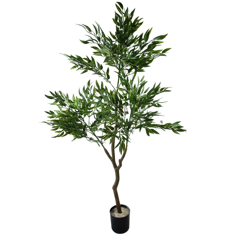 Leaf Japanese Ficus Leaf Artificial Plant Pot 3.9ft Image 1