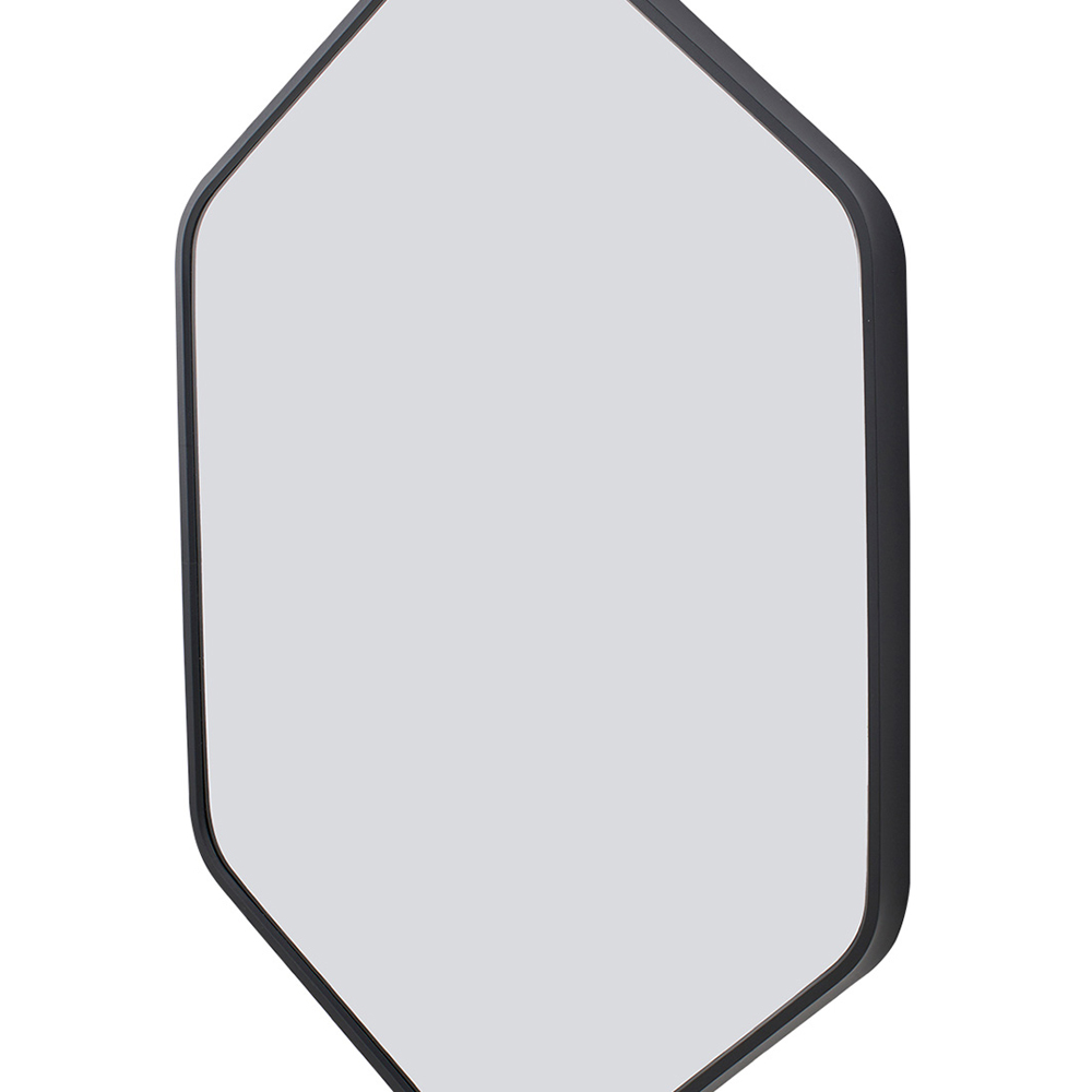 Living and Home Black Diamond Aluminium Framed HD Float Glass Bathroom Mirror 50 x 70cm Image 6