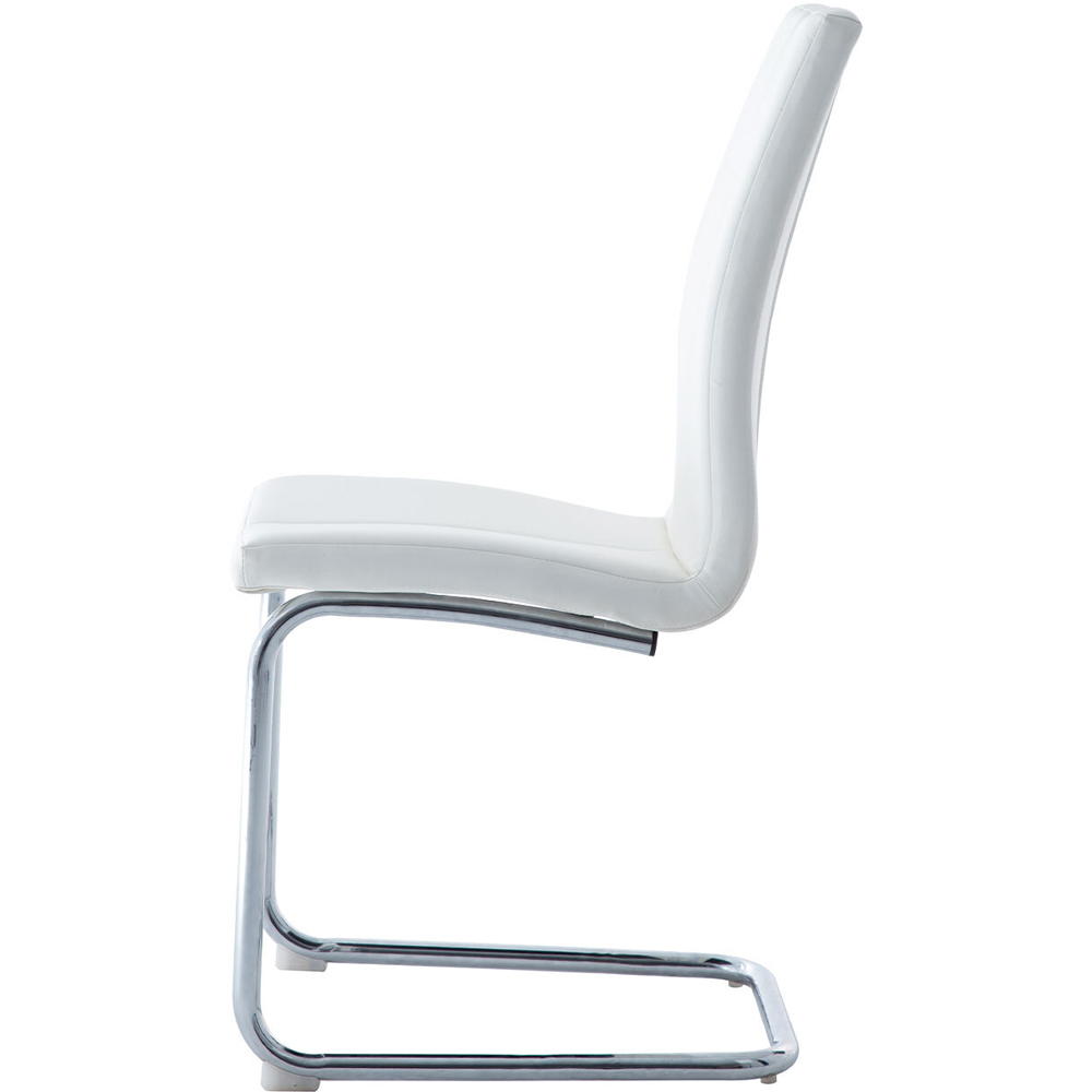 Pair of Arendelle Swing Leg Chairs - White Image 4