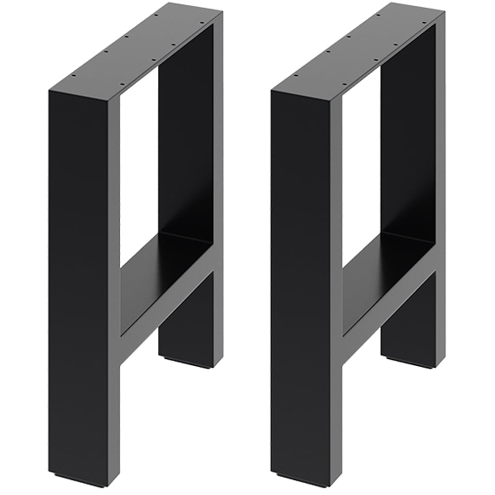 Living and Home Modern Inverted U Shaped Metal Table Leg 30cm 2 Pack Image 1