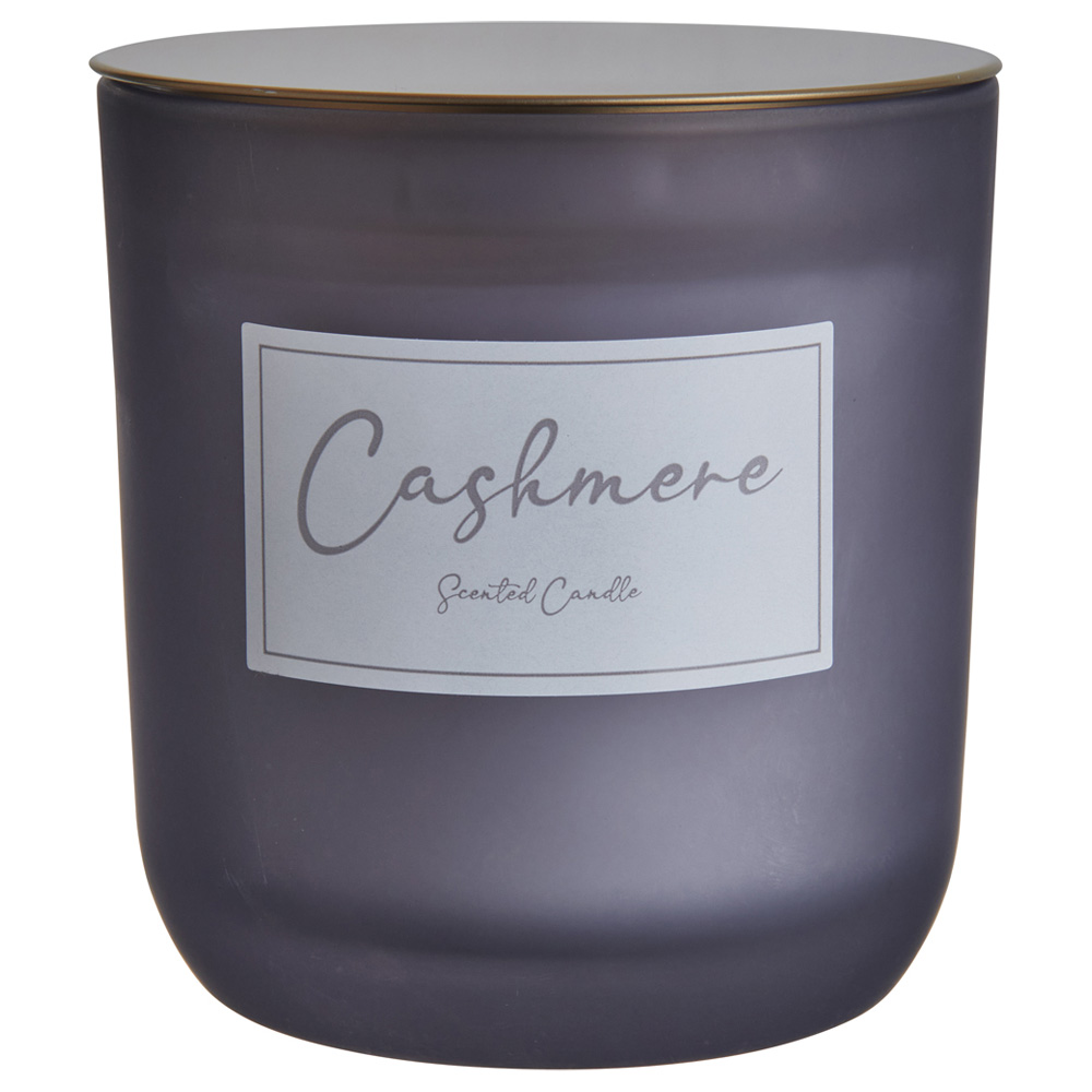Wilko Cashmere Candle Cup with Gold Effect Lid Image 2