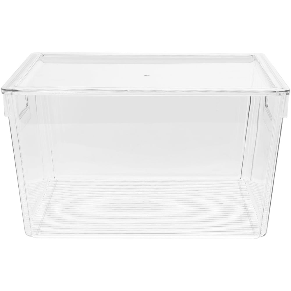 Living and Home Clear Stackable Fridge Organiser Storage Box Set with Egg Holder 7 Pack Image 3