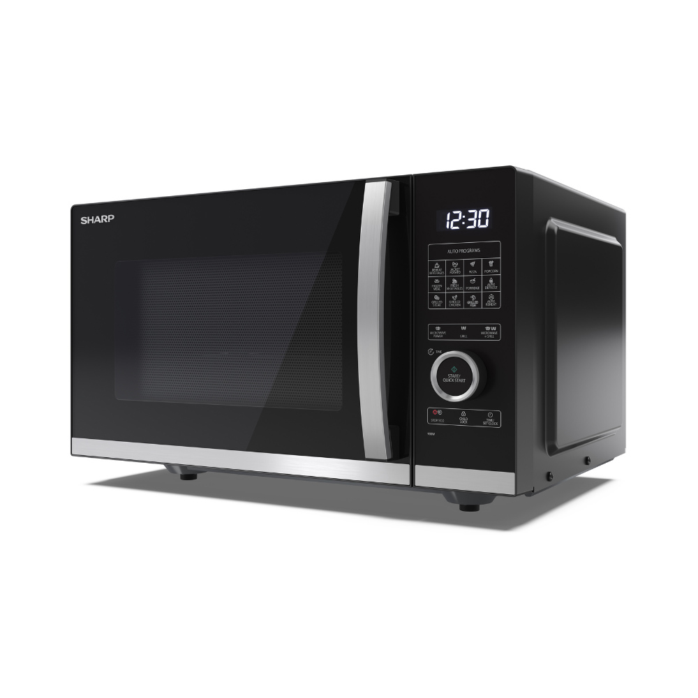 Sharp YC-QG245AU-B 25L Grill Jog Dial Flatbed Microwave 800W Image 4