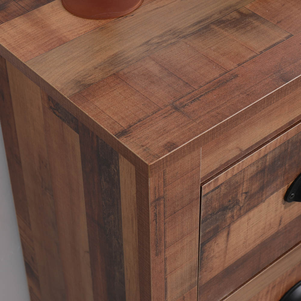 FurnitureHMD 4 Drawer Industrial Style Wooden Chest of Drawers Image 6