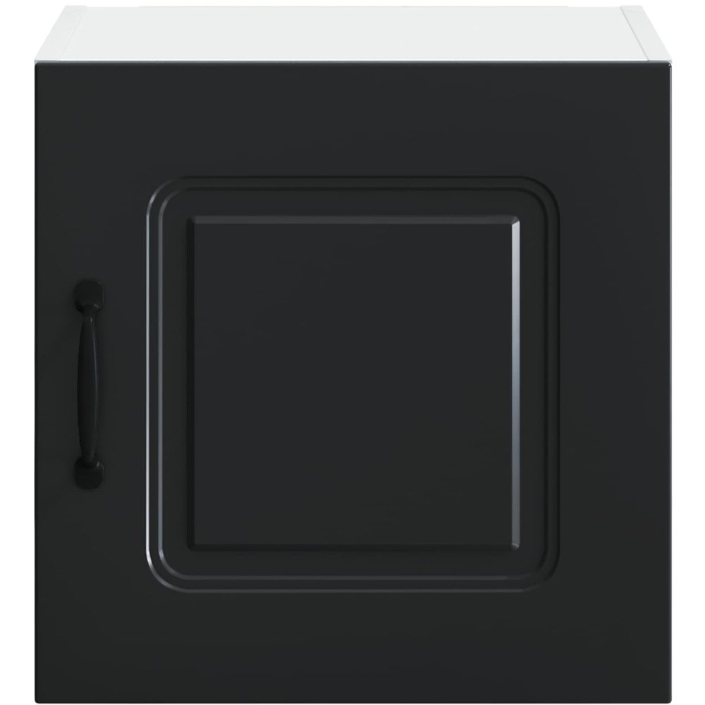 vidaXL Kalmar Single Door Black Wall Mounted Square Kitchen Cabinet Set of 2 Image 7
