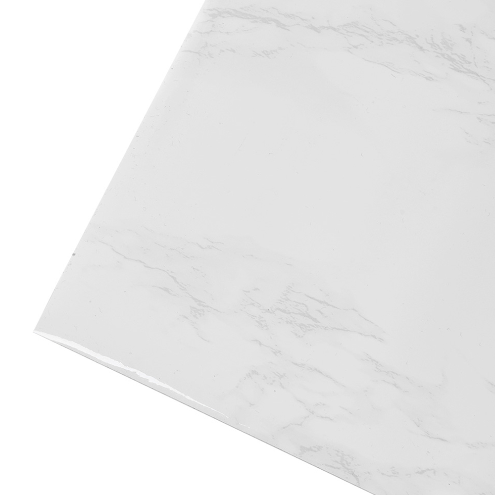 Living and Home Marble Effect White PVC Self Adhesive Wallpaper Image 2
