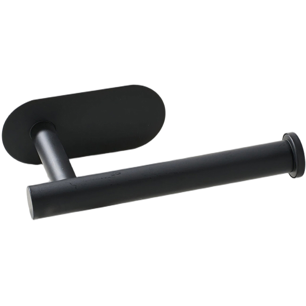 Living and Home 6-Piece Black Wall-Mounted Stainless Steel Bathroom Hardware Set Image 3