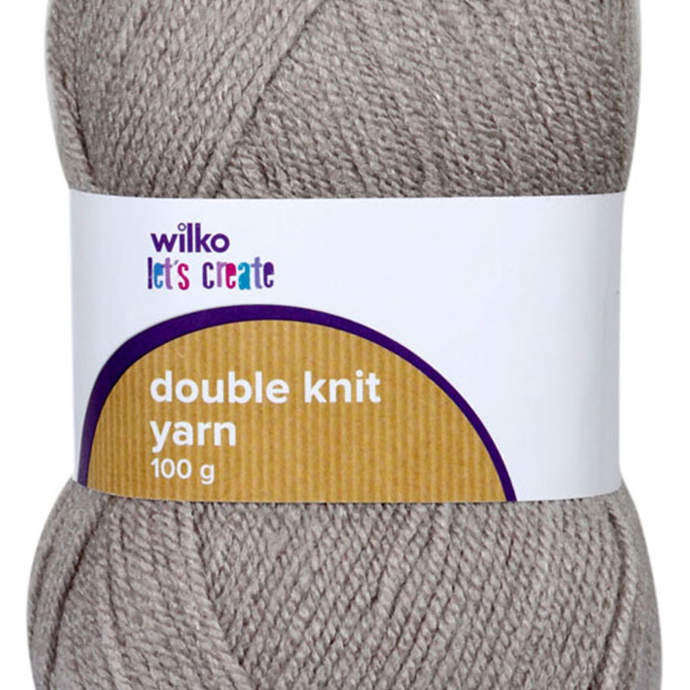 Wilko Double Knit Yarn Grey 100g Image 2