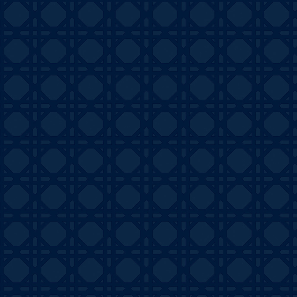 Superfresco Easy Rattan Geo Navy Wallpaper Image 1