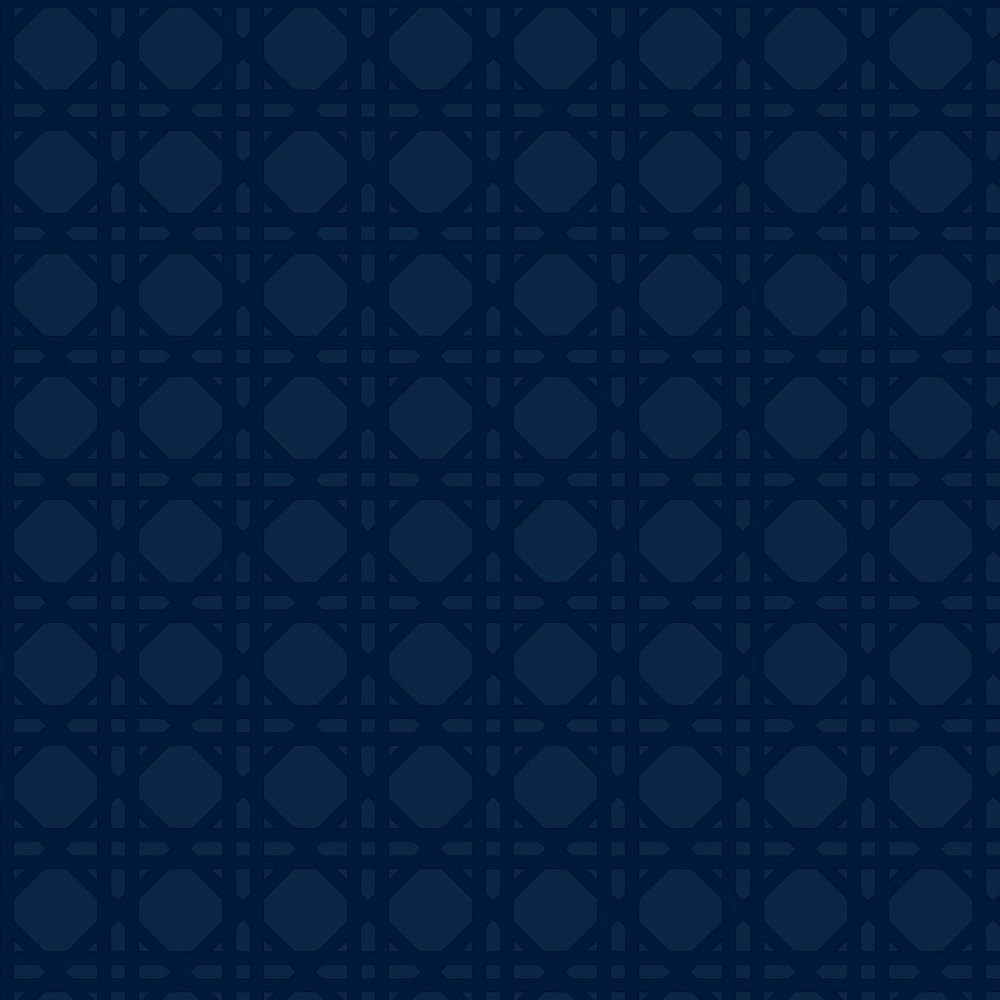 Superfresco Easy Rattan Geo Navy Wallpaper Image 1