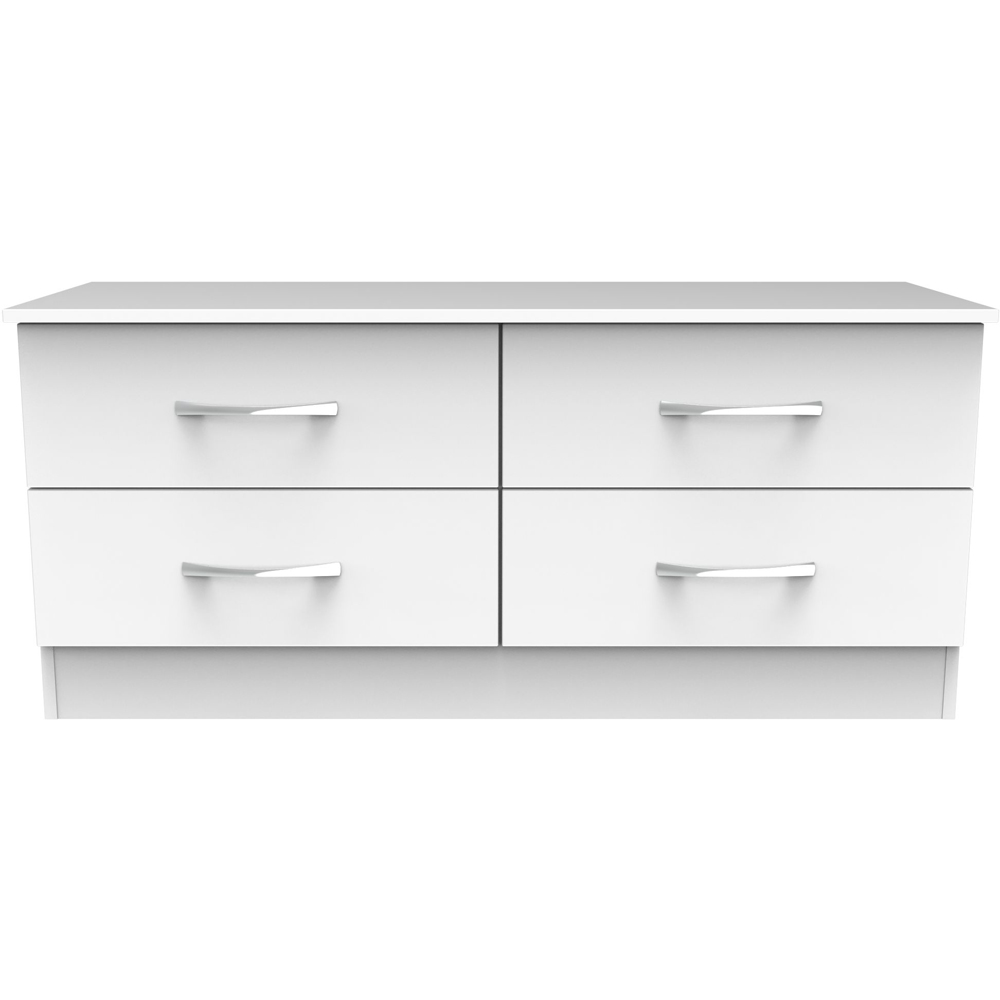 Crowndale Avon 4 Drawer White Matt Bed Box Ready Assembled Image 3