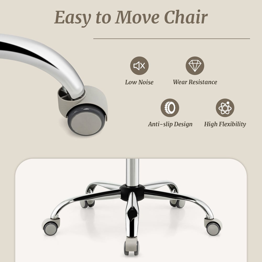 Costway Grey Adjustable Office Chair Image 7