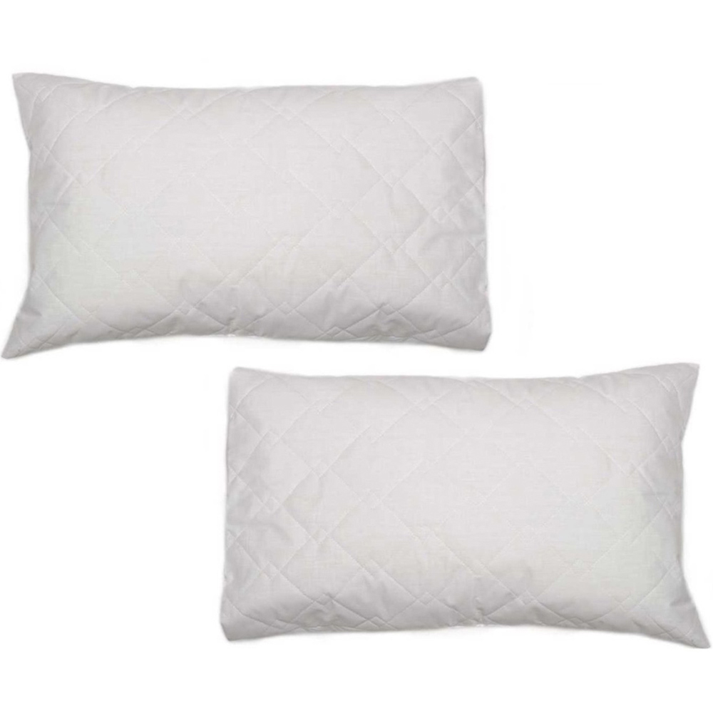 DreamEasy Quilted Pillow Protector Pair Image 2