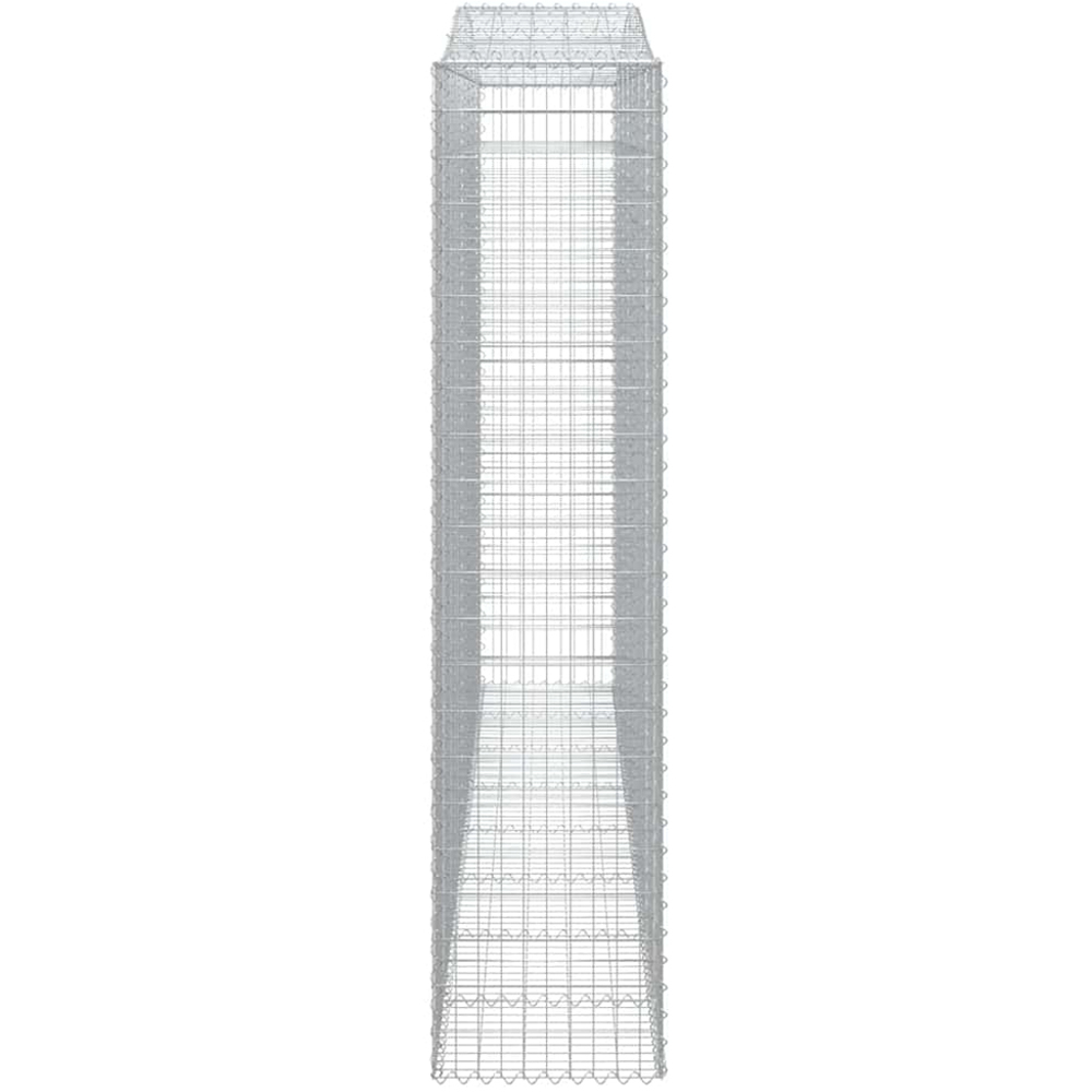 vidaXL Silver Galvanised Iron Gabion Basket 400 x 50 x 220/240cm 6 Pack Image 3