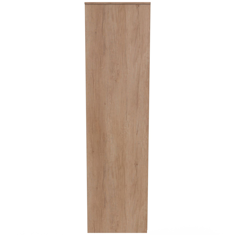 Crowndale Hong Kong 5 Shelf Nebraska Oak Tall Open Wardrobe Ready Assembled Image 4
