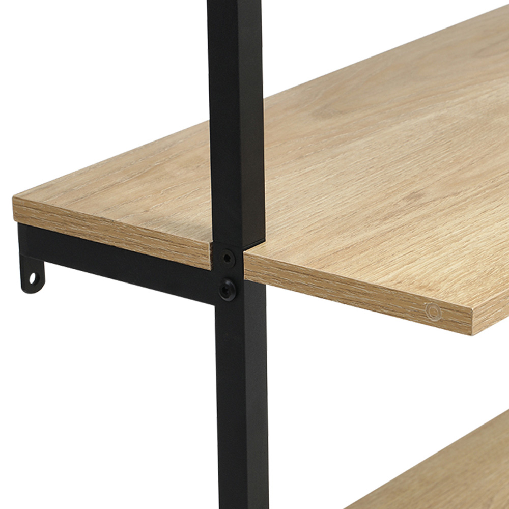 Living and Home 2 Door 4 Shelf Rattan Bookshelf Image 5