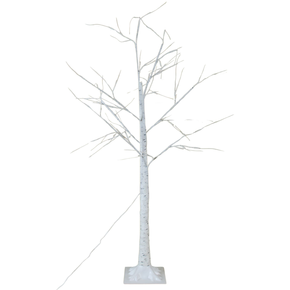 Samuel Alexander Warm White LED Christmas Twinkling Birch Tree 4.9ft Image 1