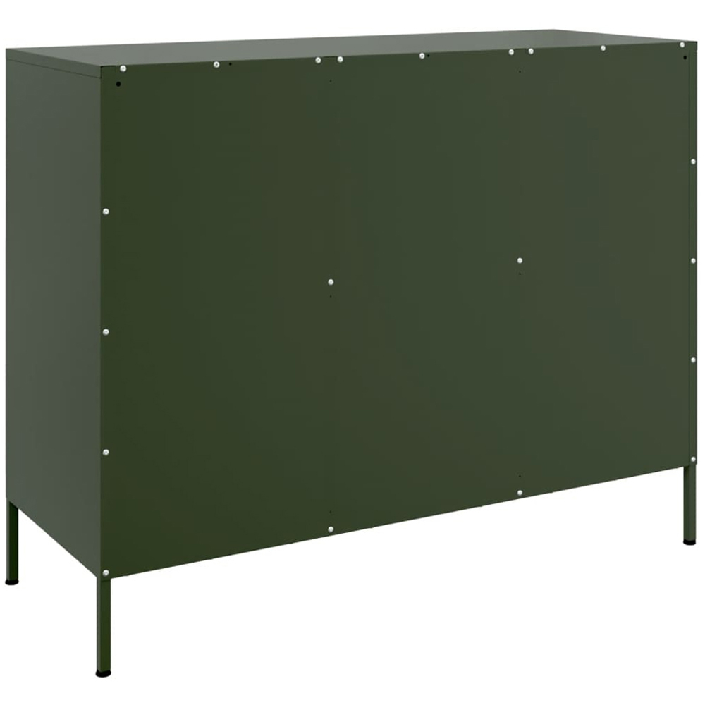 vidaXL 6 Door Olive Green Sideboard Image 6