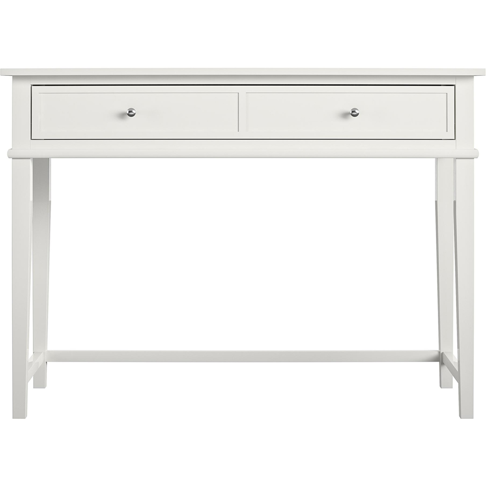 Dorel Franklin 2 Drawer Writing Desk White Image 5