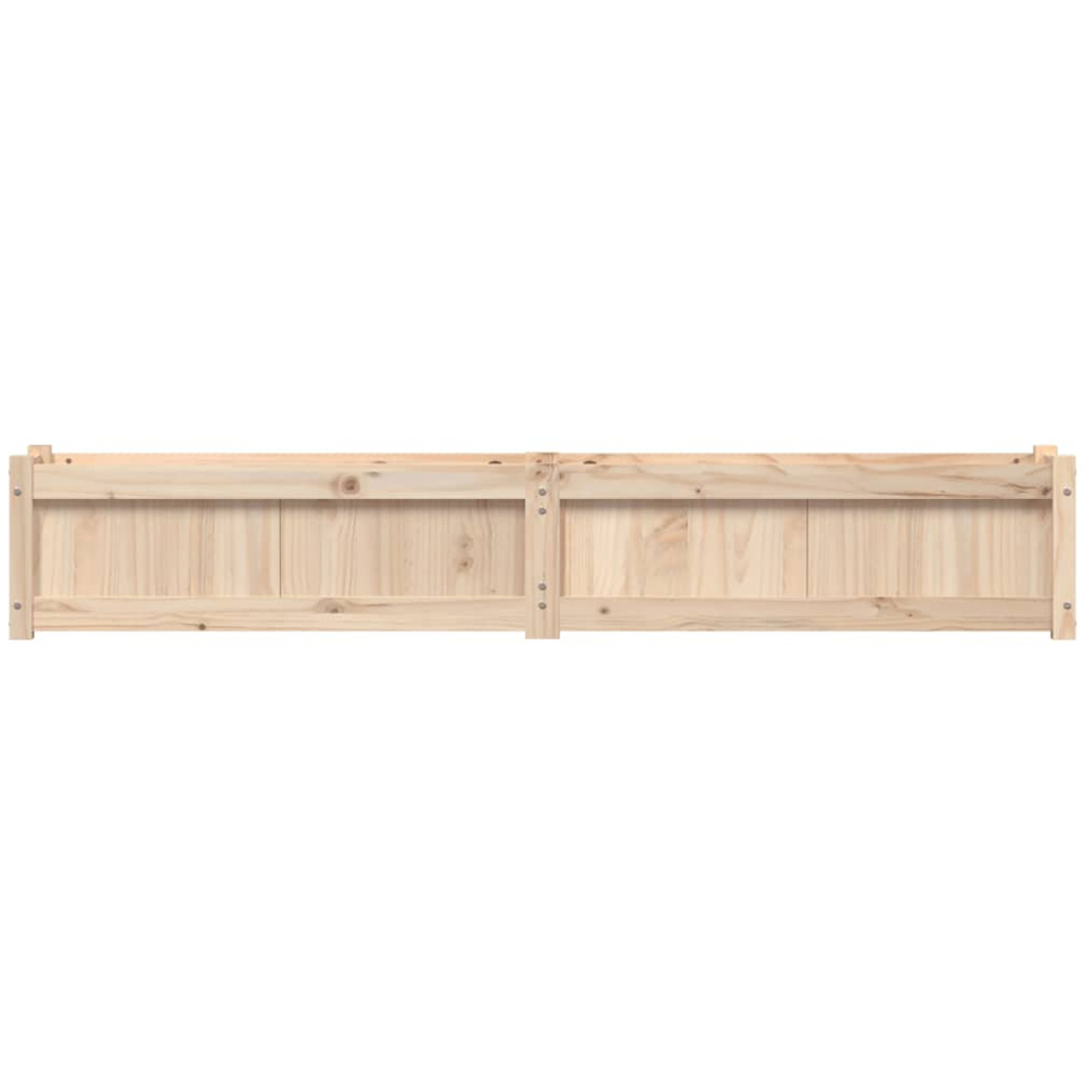 vidaXL Natural Solid Pine Wood Garden Planter 180 x 31 x 31cm 2 Pack Image 3