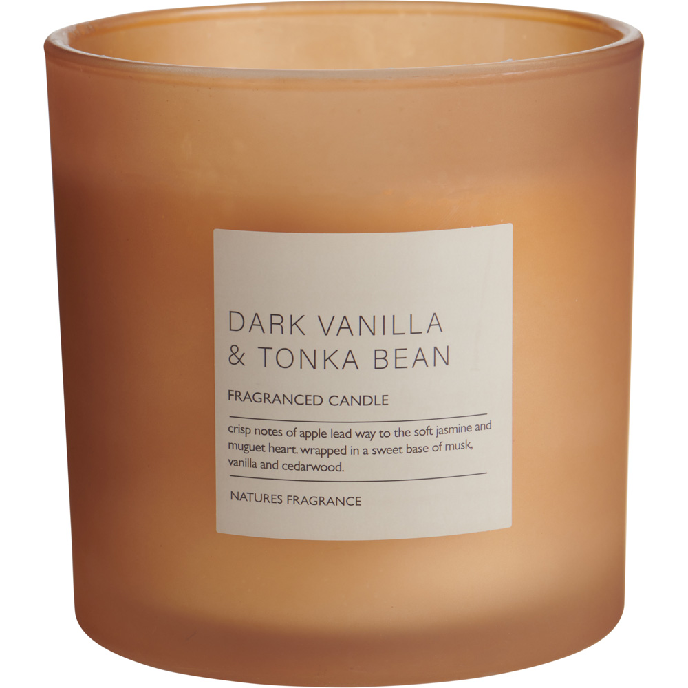 Natures Fragrance Dark Vanila and Tonka Bean Jar Candle Large Image 1