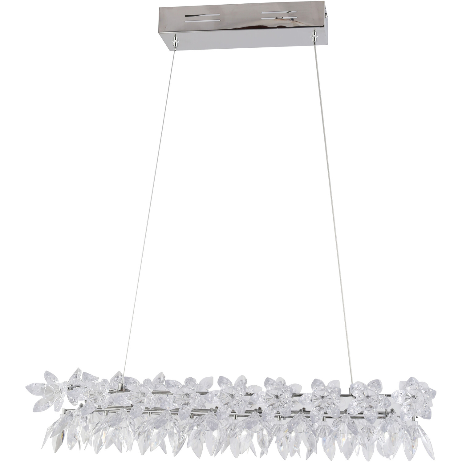 Genevieve LED Ceiling Fitting Chrome Image 1