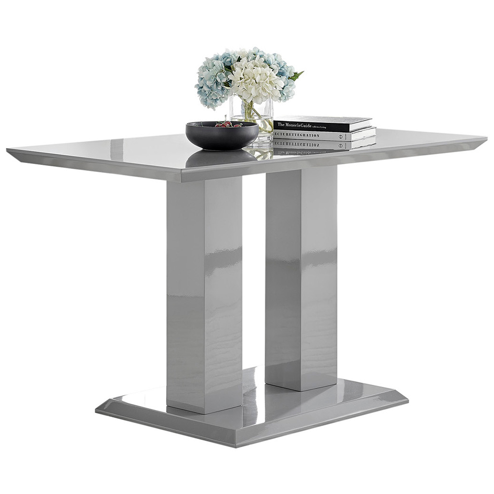 Furniturebox Molini 4 Seater Dining Table Grey Image 2