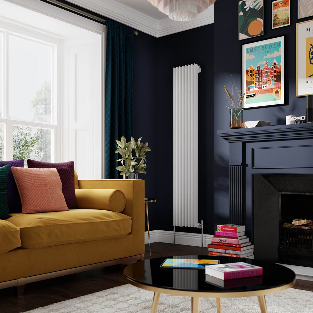 Henrad by Stelrad Verona Slimline White Radiator 1800 x 320mm Image 2