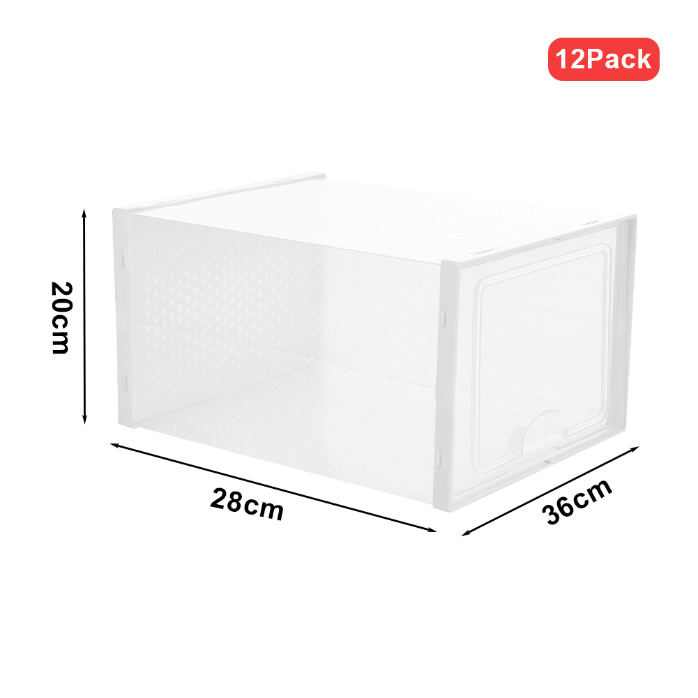 Living and Home Crystal Stackable Show Storage Boxes 12 Pack | Wilko