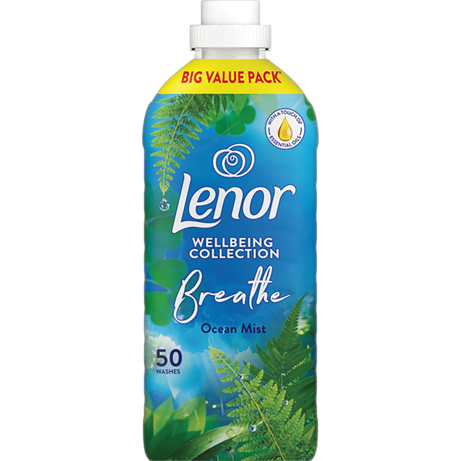 Lenor Breath Ocean Escape Fabric Conditioner 50 Washes 1.65L Image