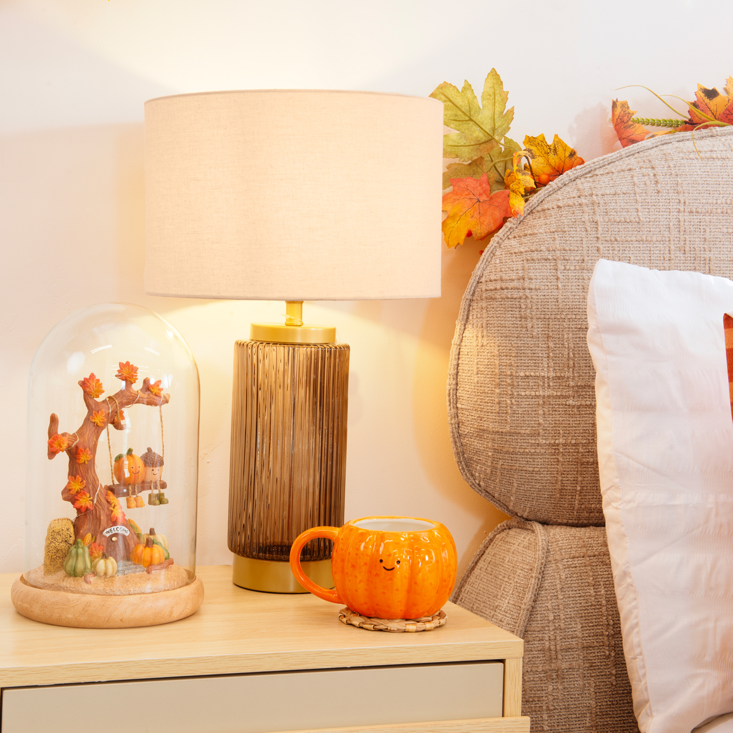 Clara Table Lamp Brown Image 2