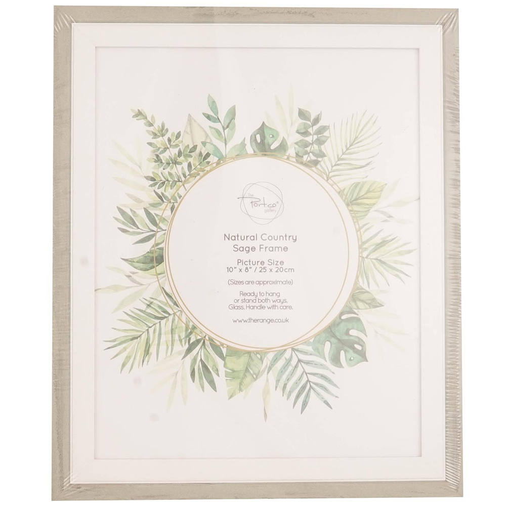 The Port. Co Gallery Natural Country Sage Photo Frame 10 x 8 inch Image