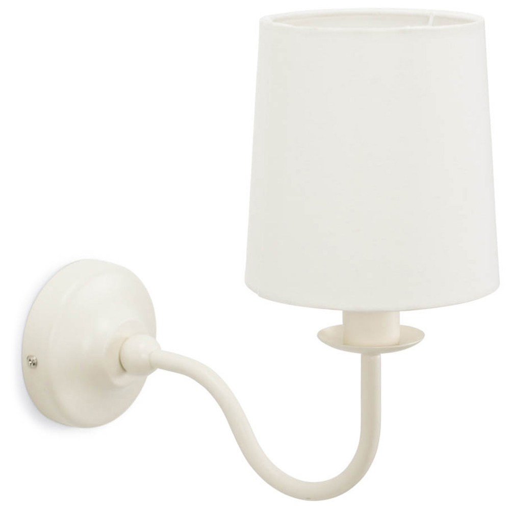 ValueLights Memphis Cream Metal LED Wall Light Image 1