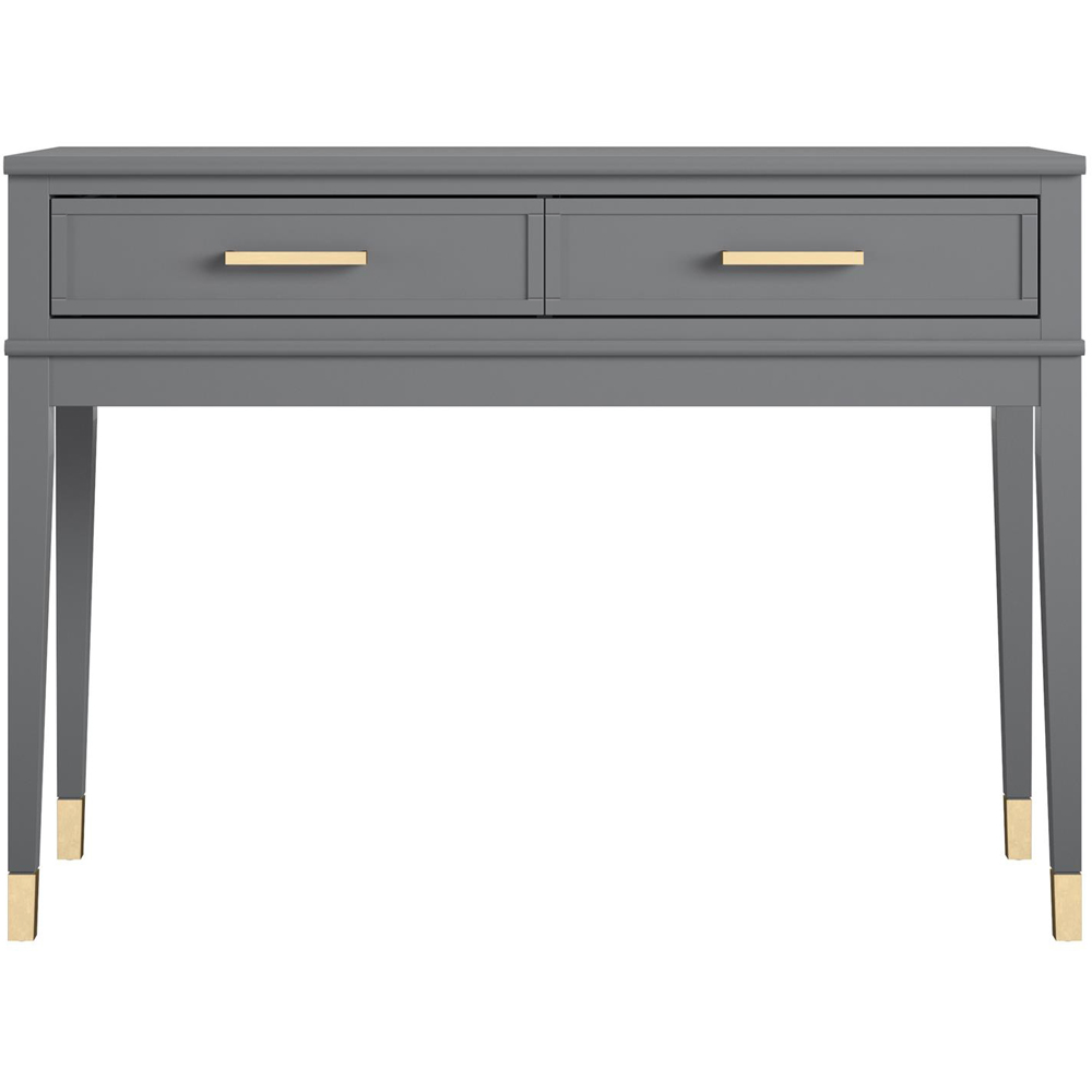 Dorel Home Westerleigh 2 Drawer Graphite Grey Console Table Image 3