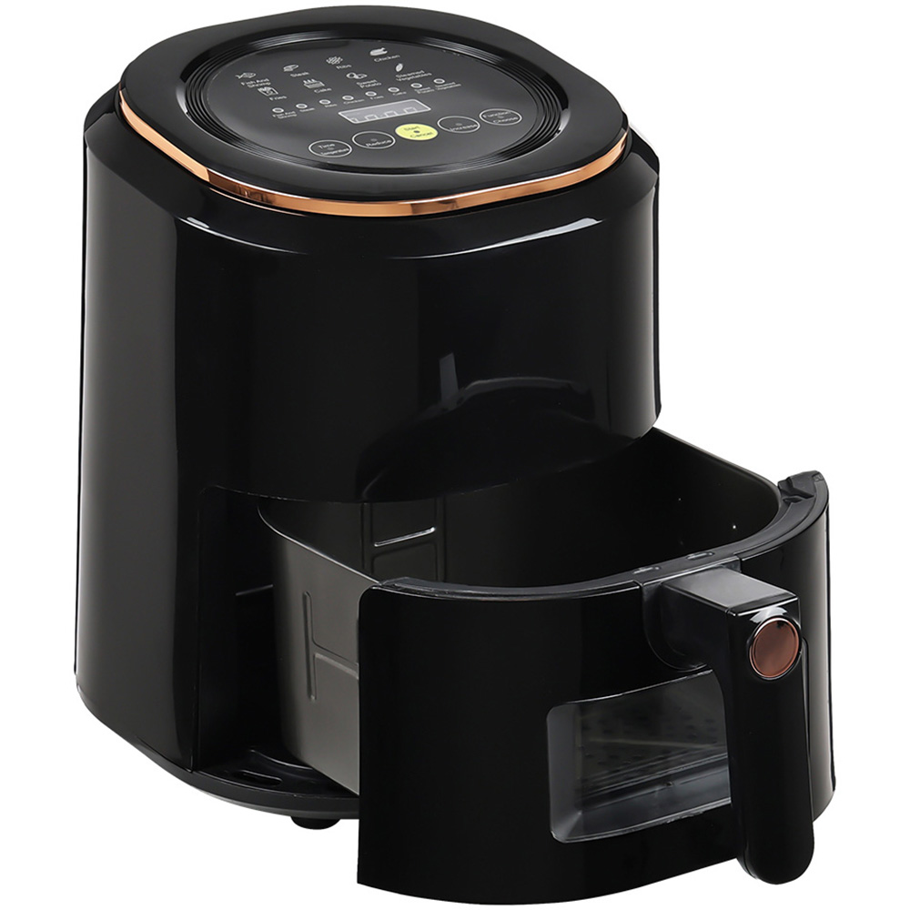 Living and Home DM0619 Black 5L Digital Touchscreen Air Fryer Image 4