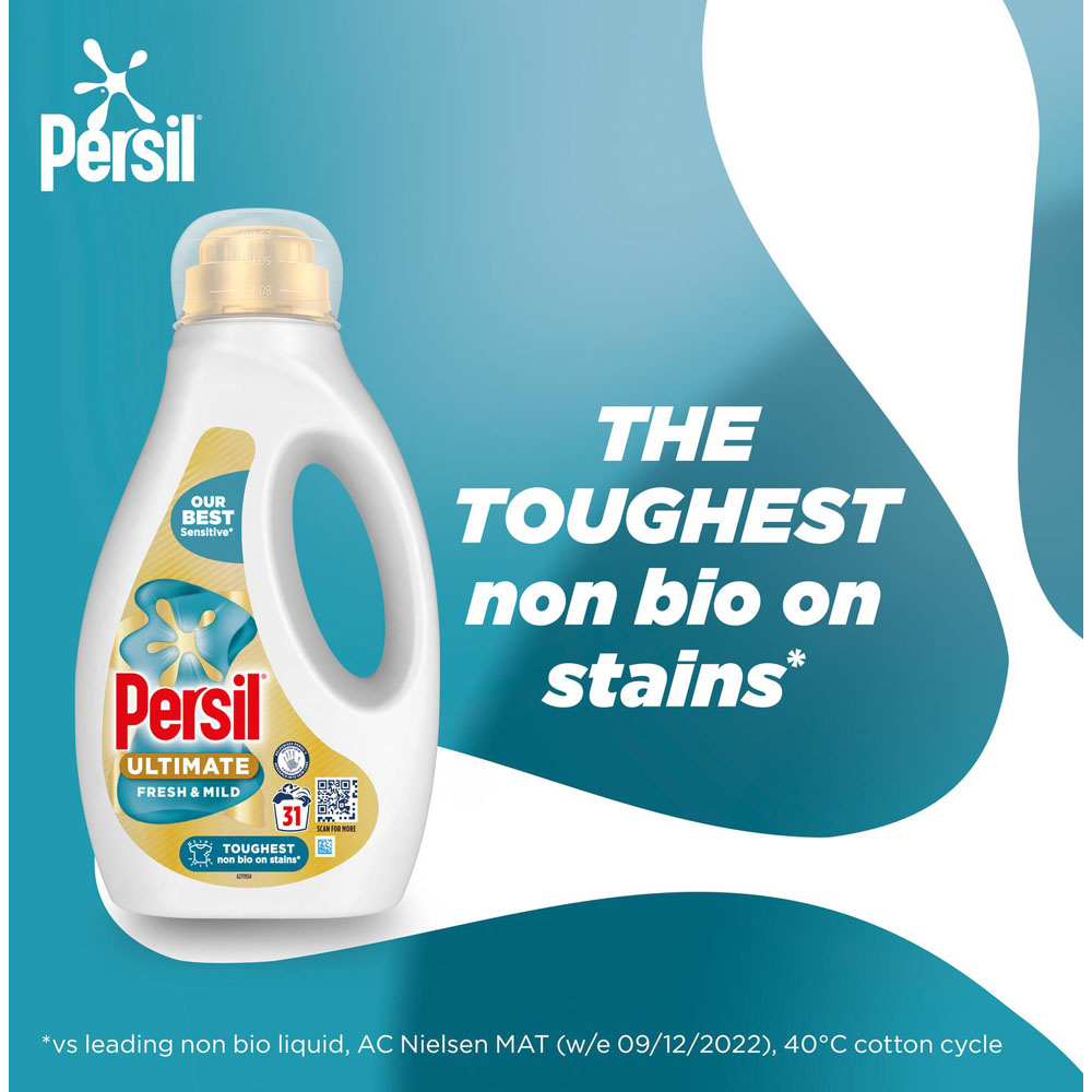 Persil Ultimate Fresh and Mild Liquid Detergent  31 Washes 837ml 4 Pack Image 6