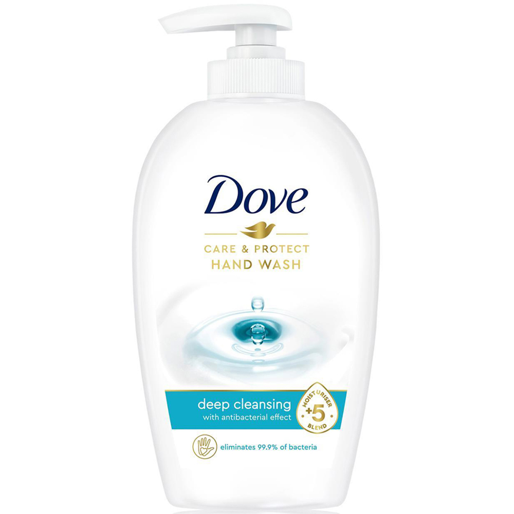 Dove Care & Protect Deep Cleansing Anti Bacterial Hand Wash 250ml 18 Pack Image 3