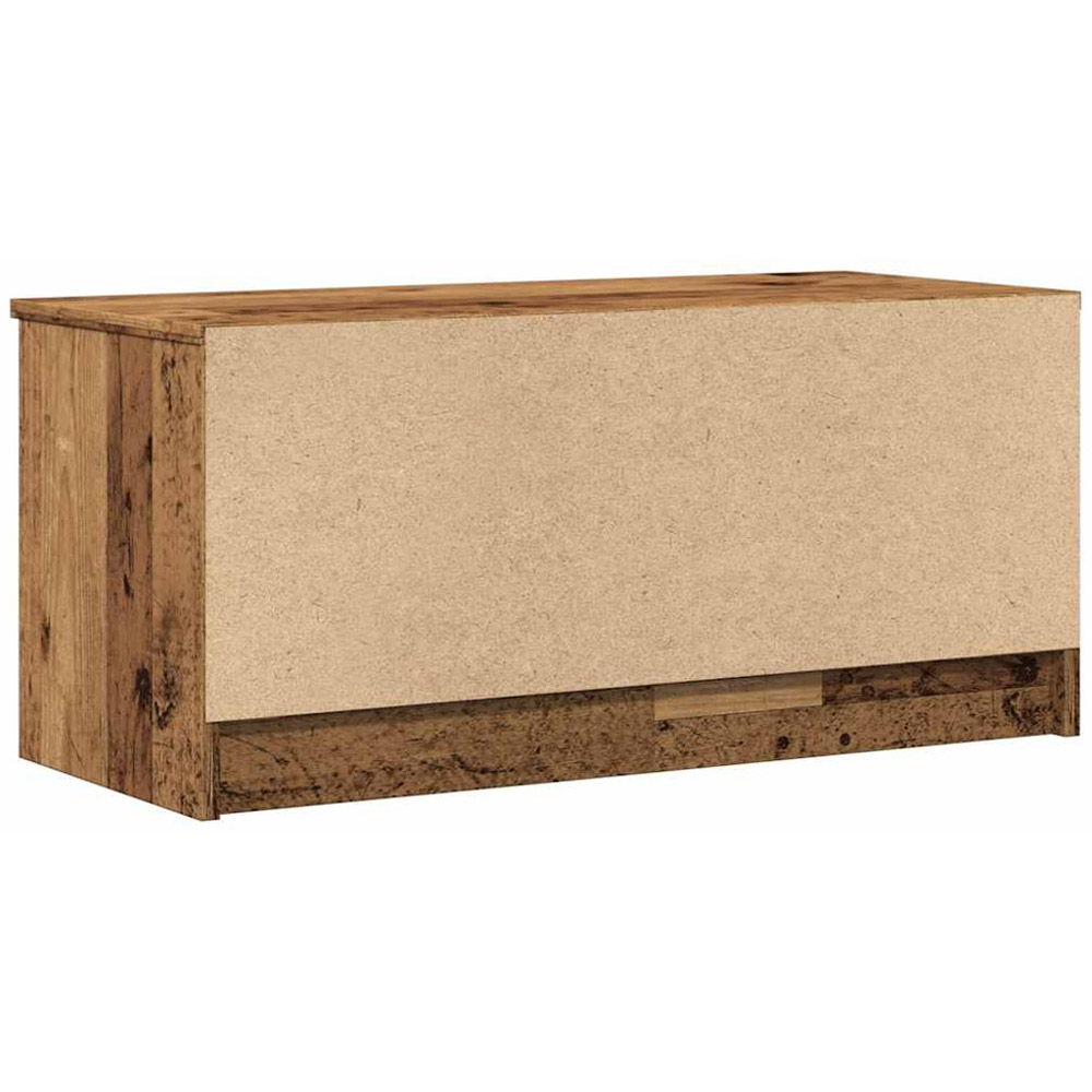vidaXL Single Door 2 Shelf Old Wood TV Cabinet Set of 2 Image 8