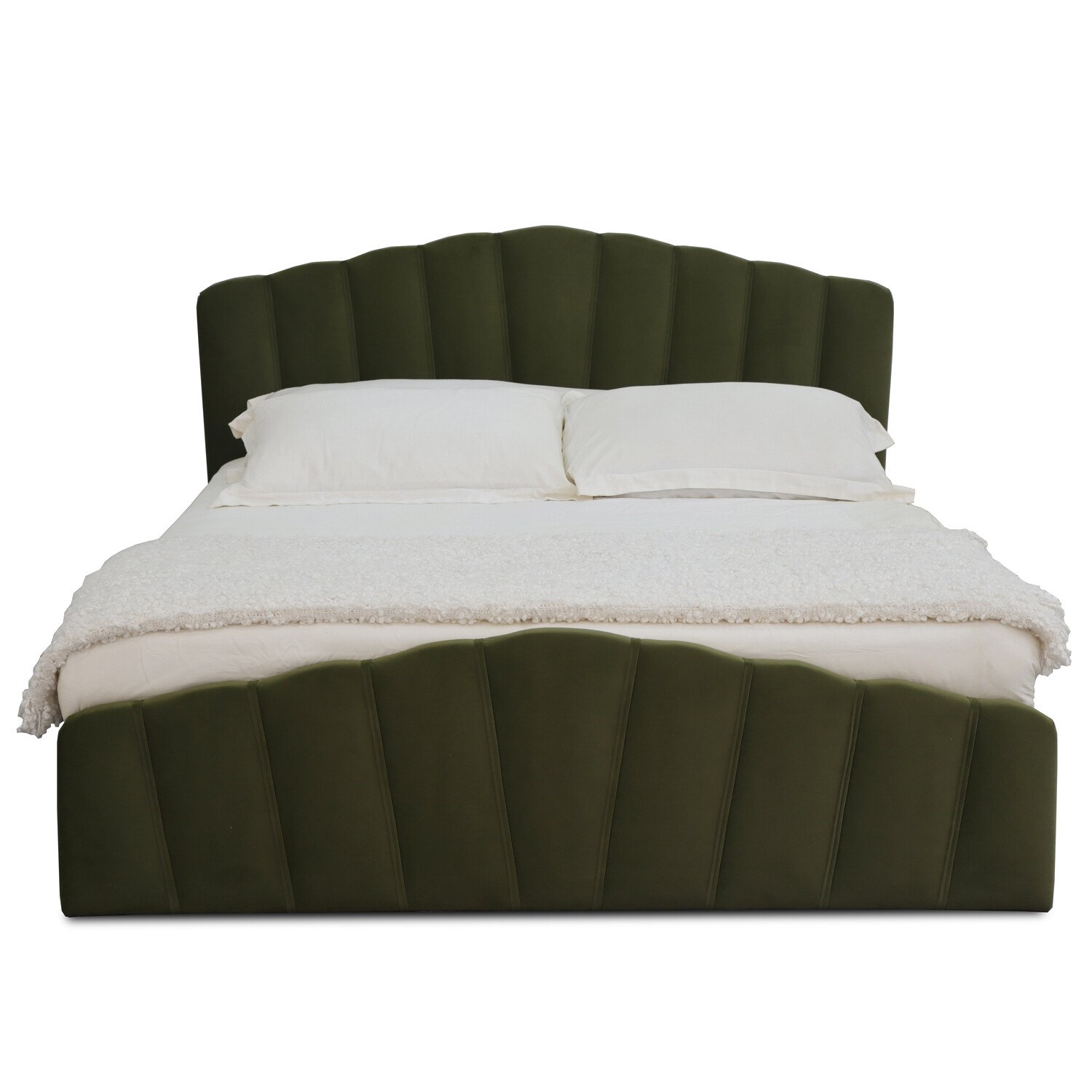 Lottie Ottoman Bed - Green / King Image 3
