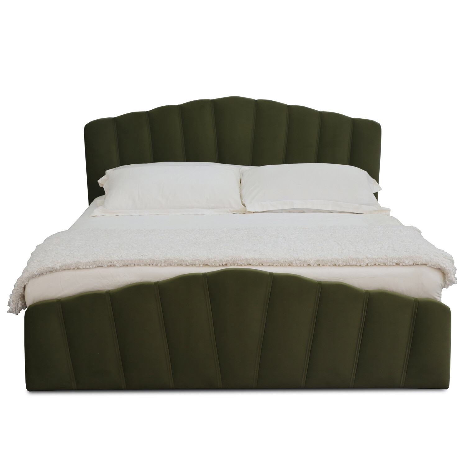 Lottie Ottoman Bed - Green / Double Image 3